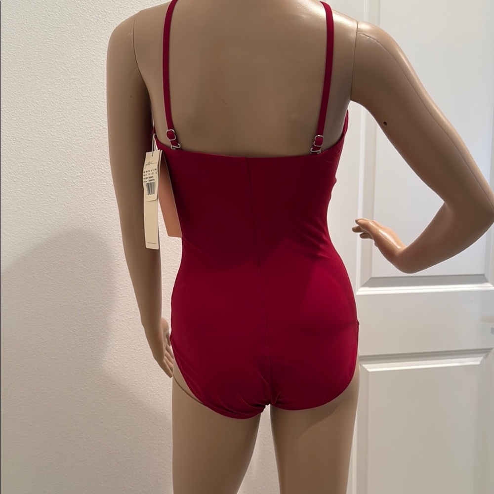 Gottex Red Cross-Strap Swimsuit - Picture 2 of 6